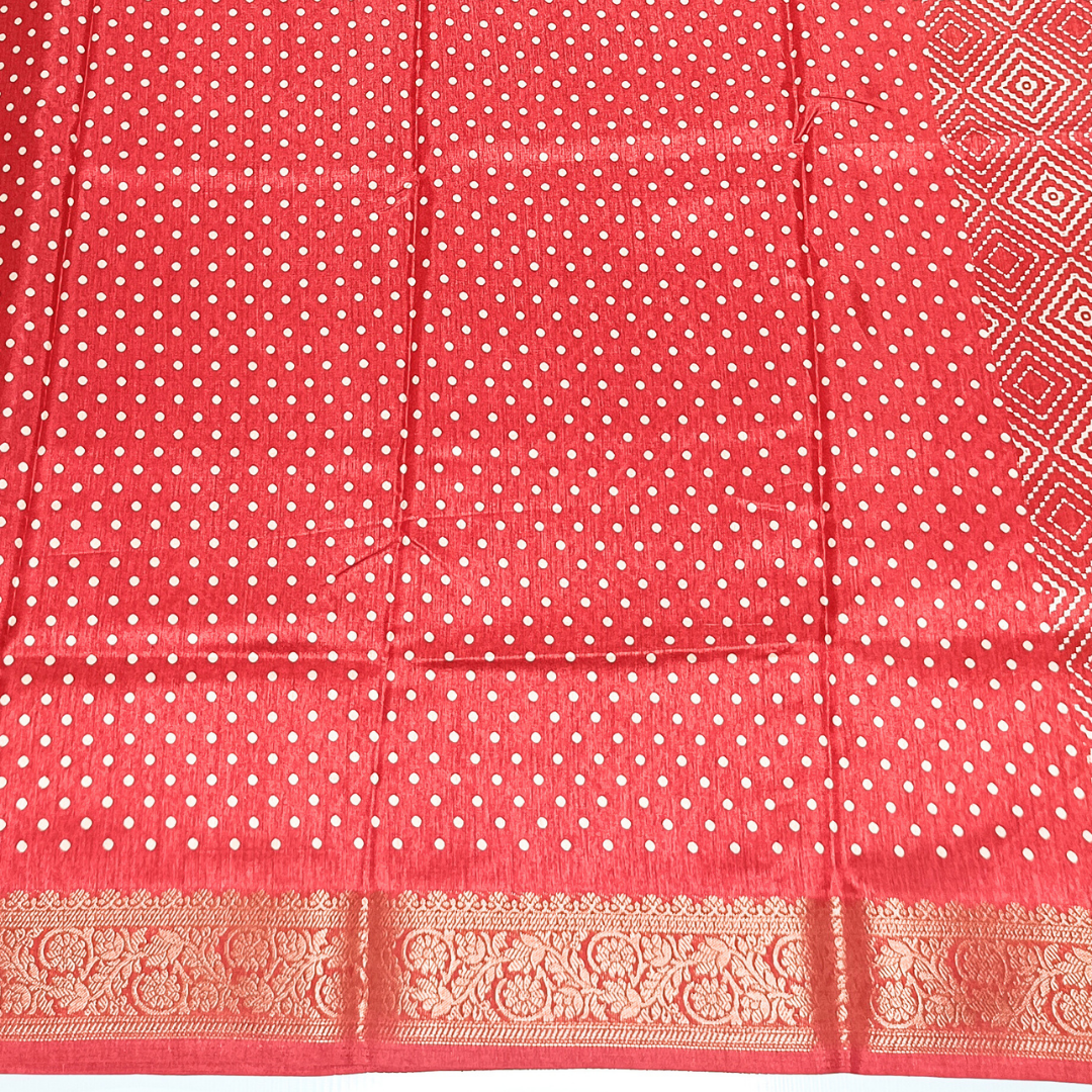 Red Color Dola Silk Sarees