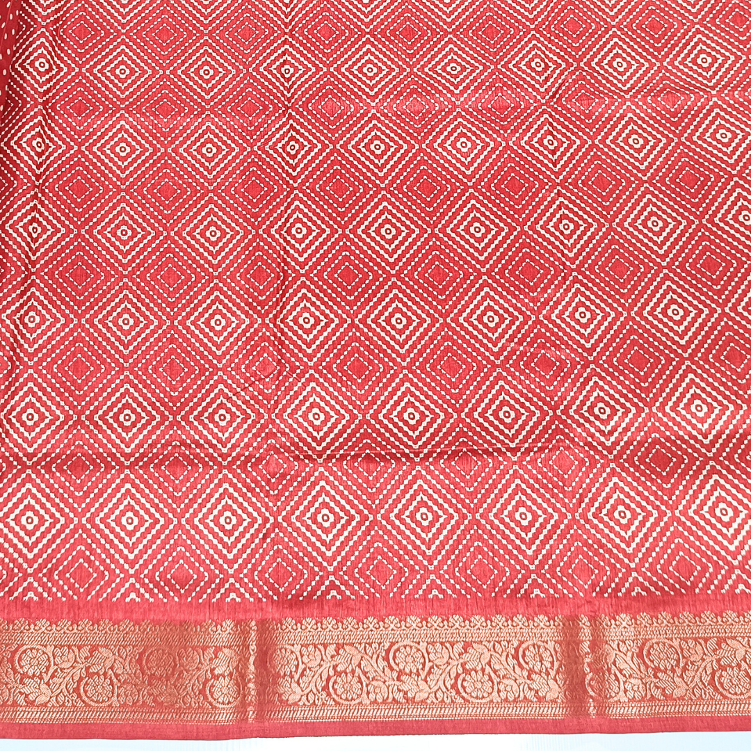 Red Color Dola Silk Sarees