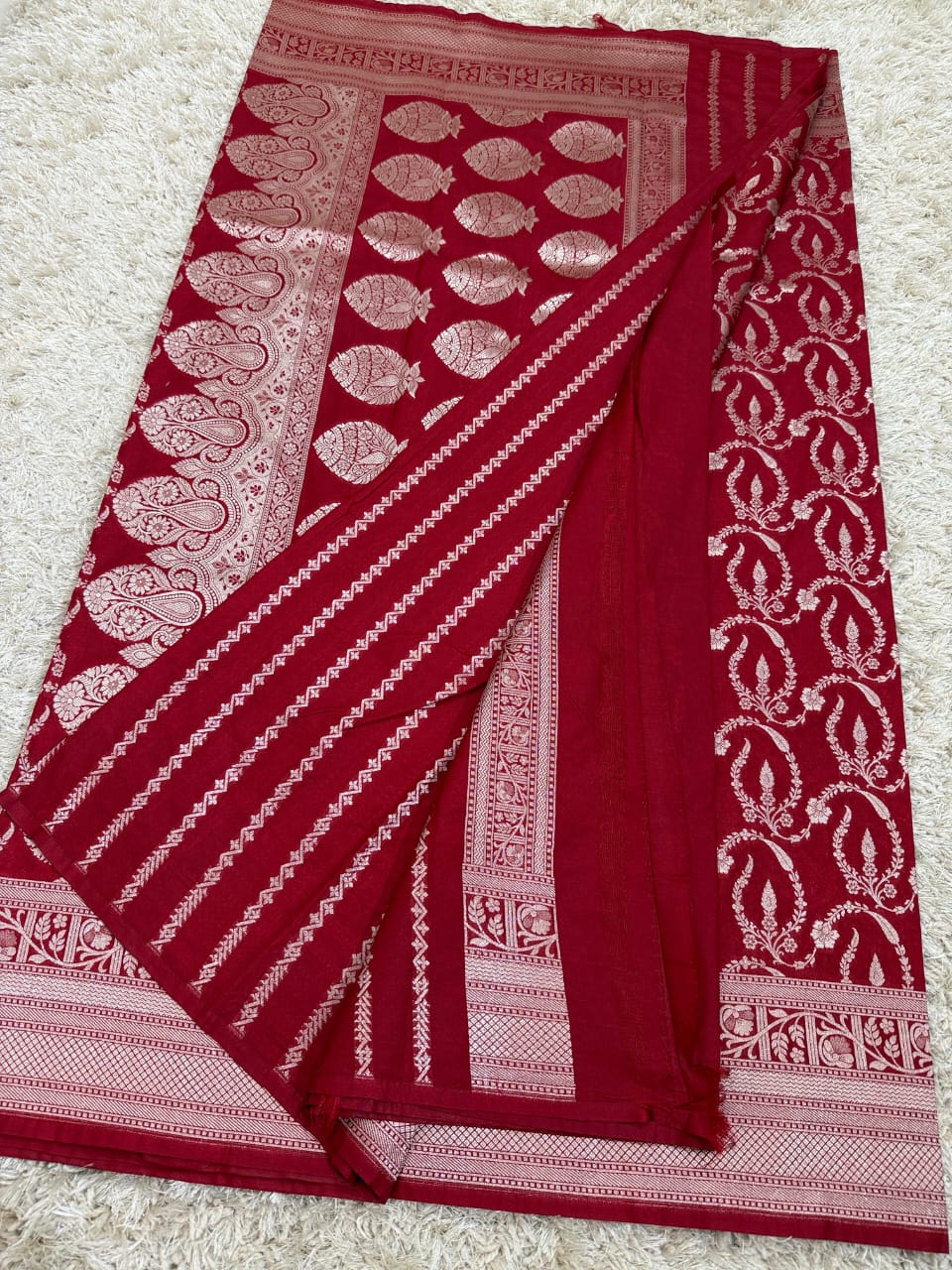 Maroon Color Pure Banarasi Mysore Silk Saree Alna Apparels