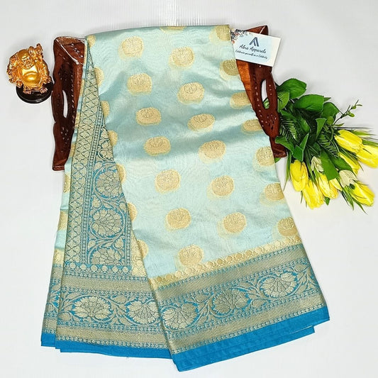 Blue Banarasi Georgette Saree