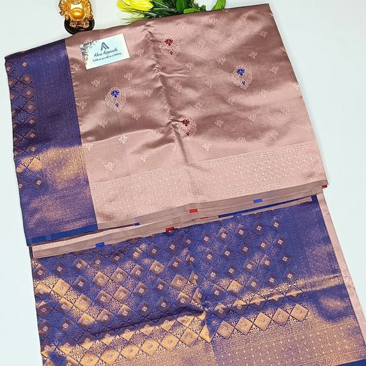 Lilac Color Soft Silk Saree