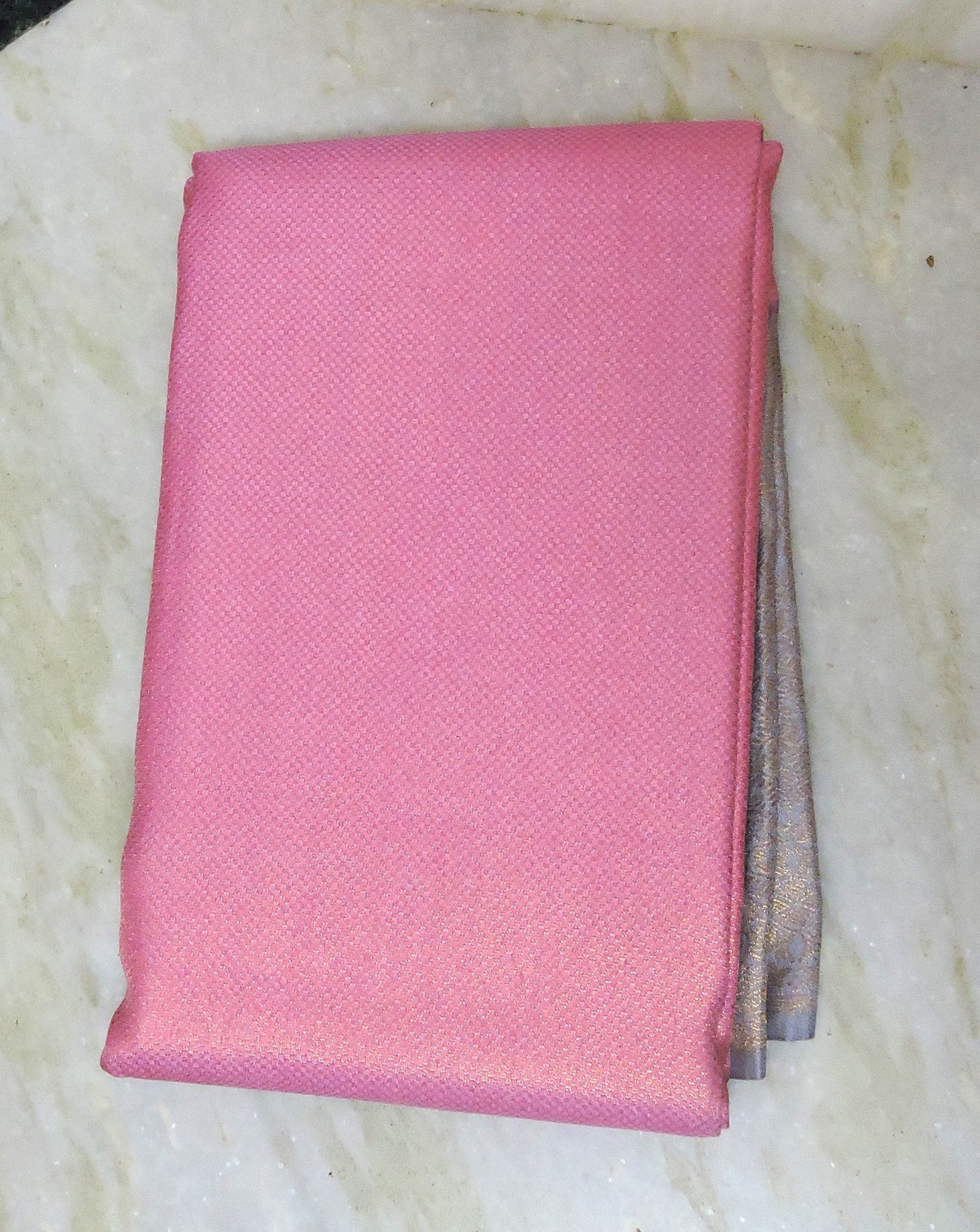 Pink Color Neon Silk Saree