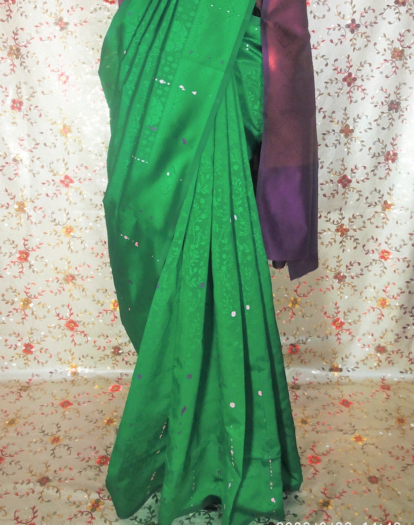 Green Color Soft Silk Saree
