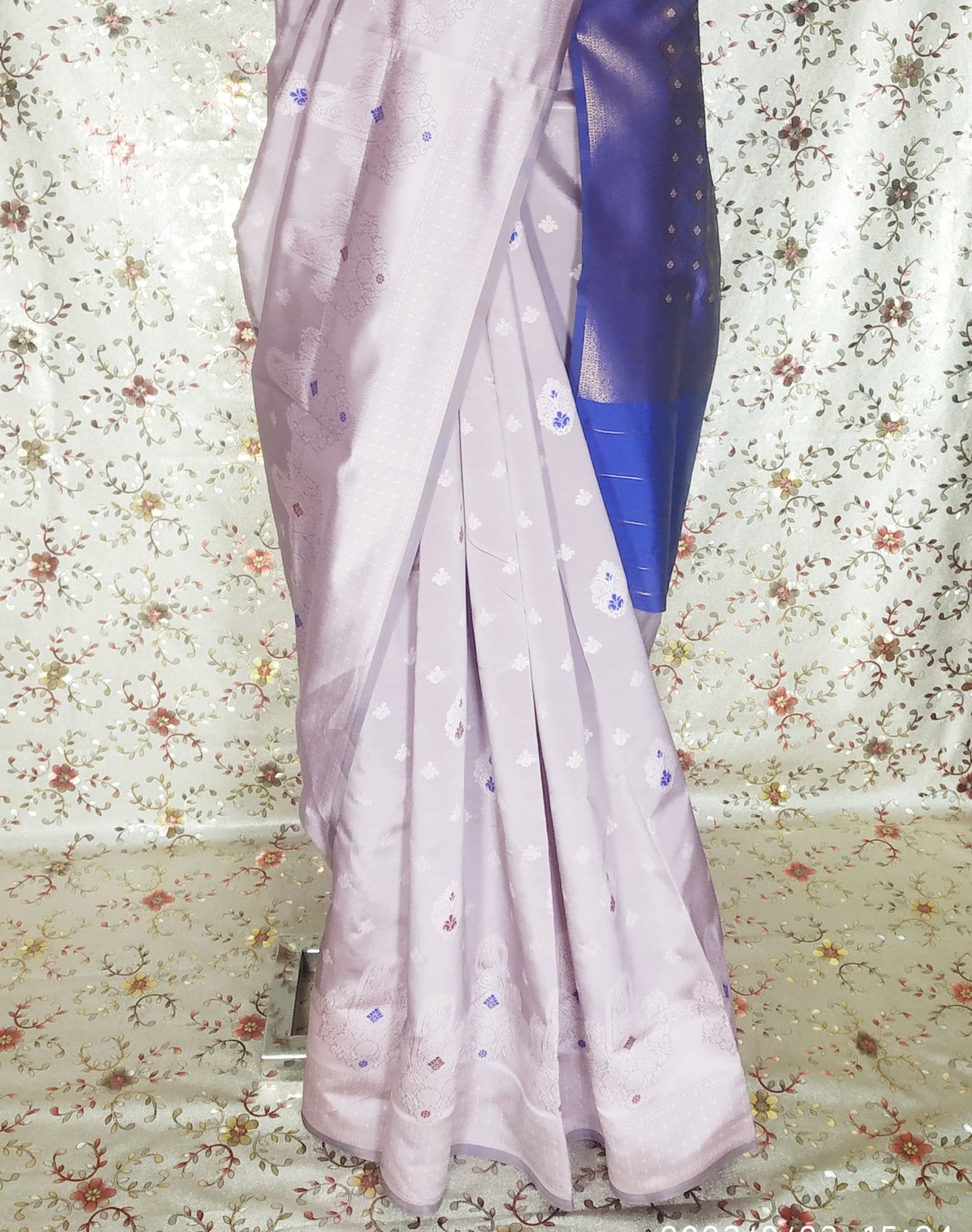 Lilac Color Soft Silk Saree