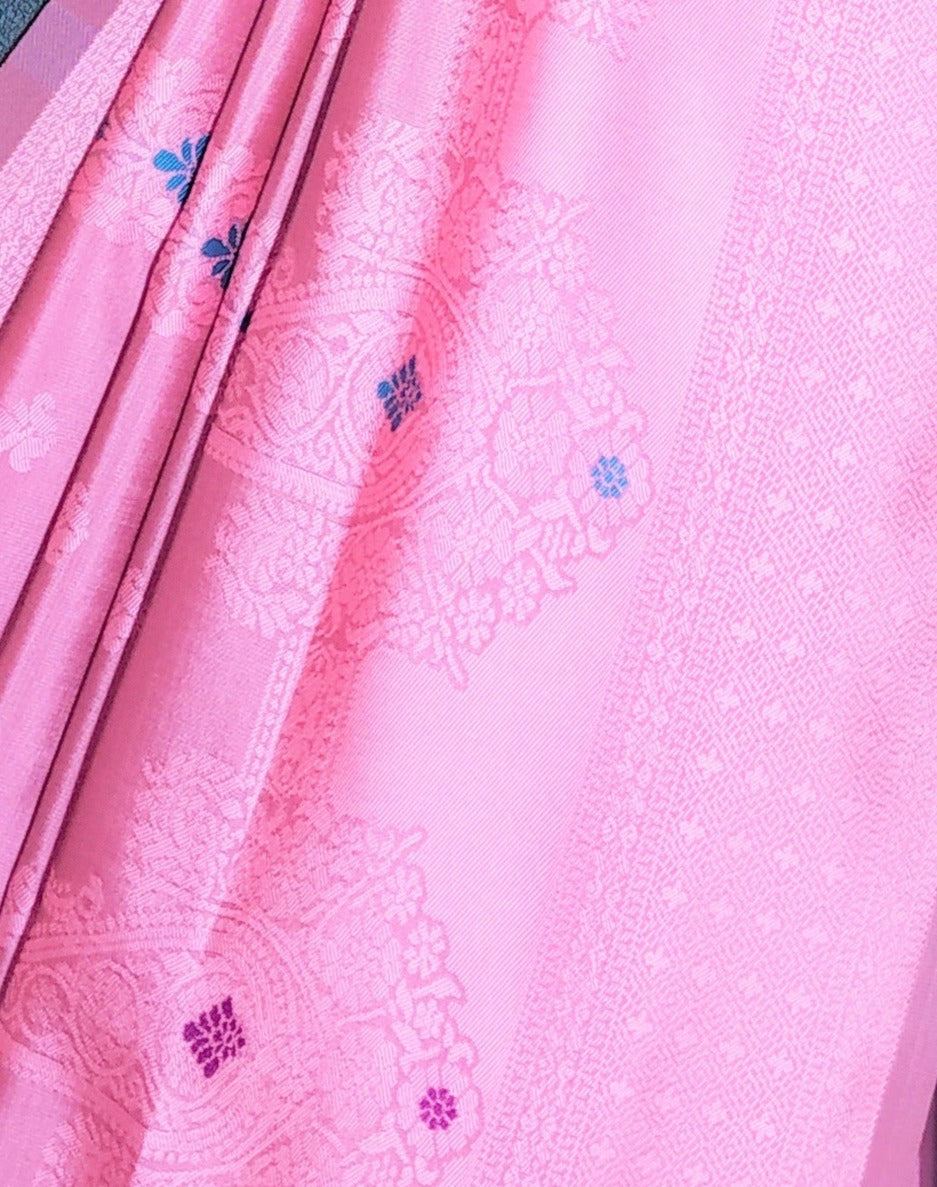 Pink Color Soft Silk Saree