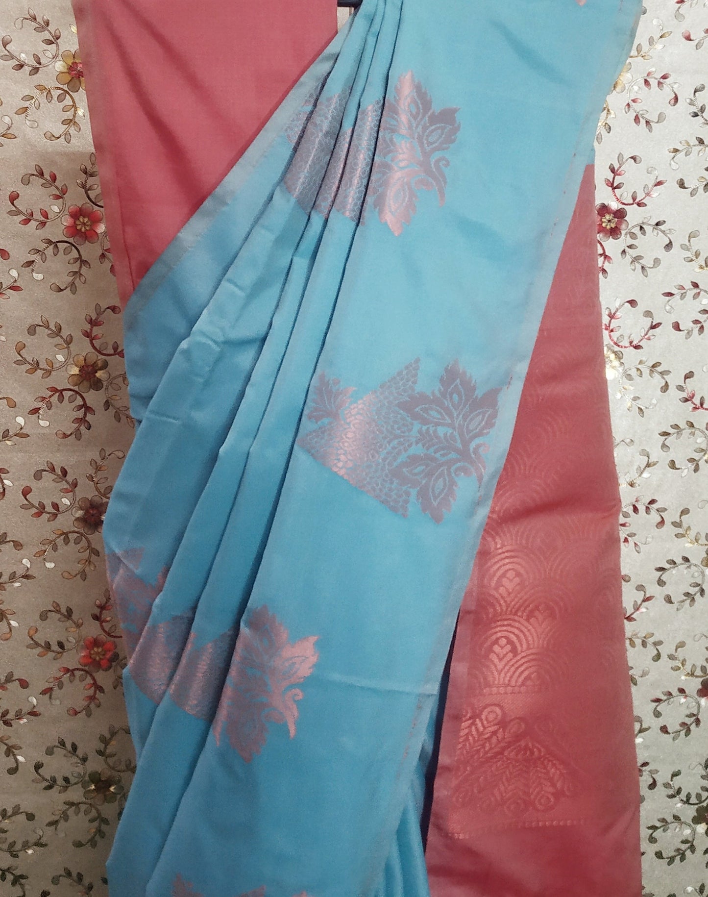 Blue Color Kanjivaram Semi Soft Silk Saree