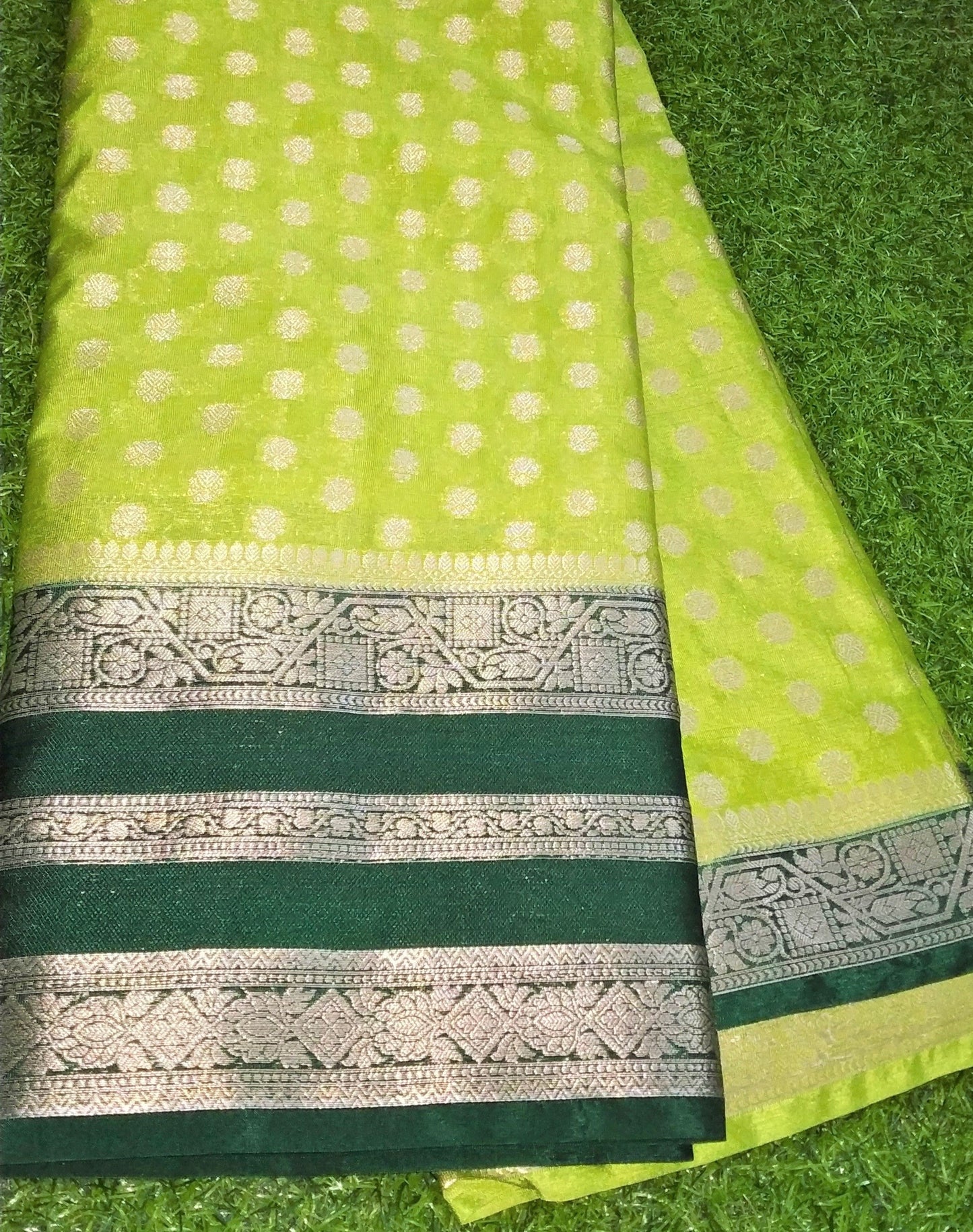 Green Banarasi Saree