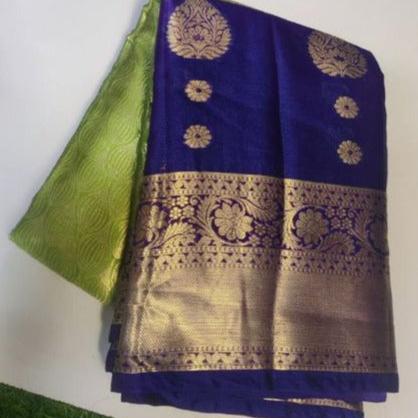 Green Banarasi Zari Tanchui Saree