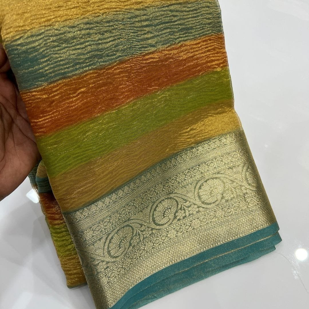 Banarasi Crush Tissue Silk Saree