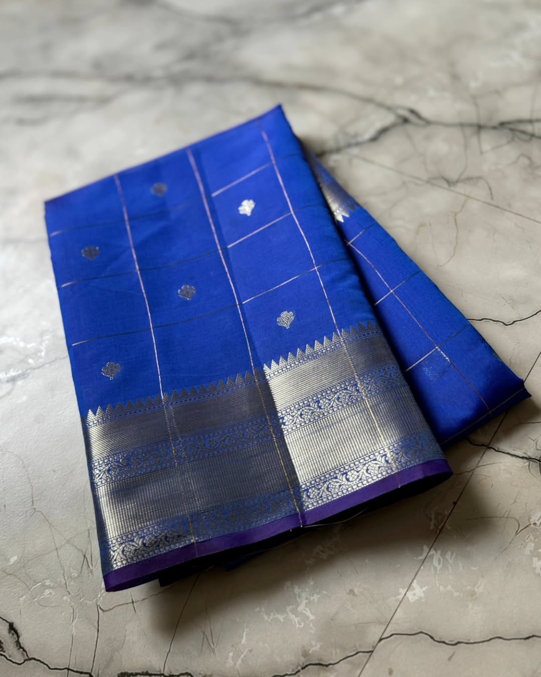 Blue  Color Banarasi  kathan Soft Silk Saree