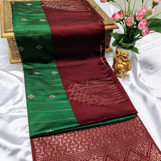 Green Color Kanchivaram Silk Saree